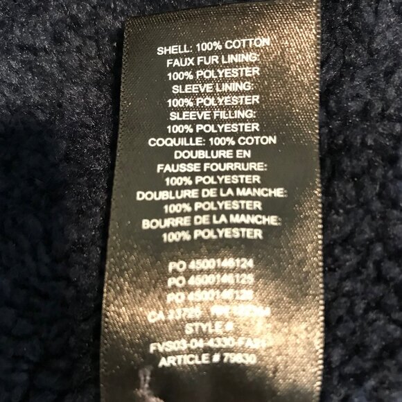 Aritzia TNA Blue & Red Plaid Flannel Faux Fur Lined Shacket Size L - Picture 8 of 8